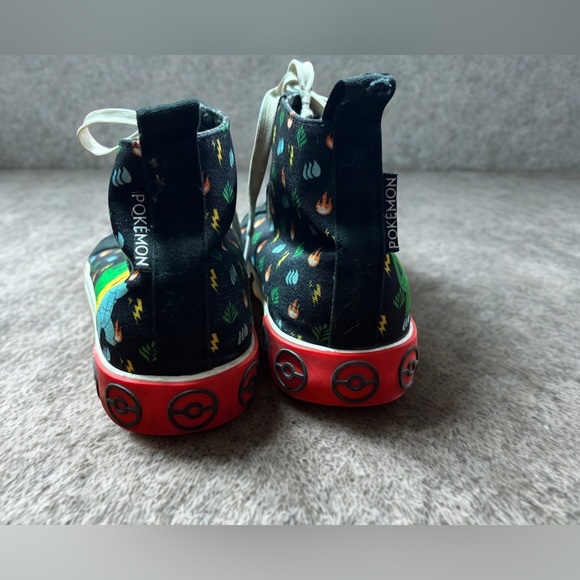 GroundUp Pokemon High Top Sneakers black with Pokemon characters - Picture 3 of 5